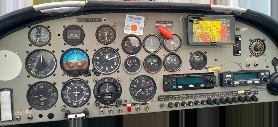 Les instruments du cockpit du Fournier F-GANC